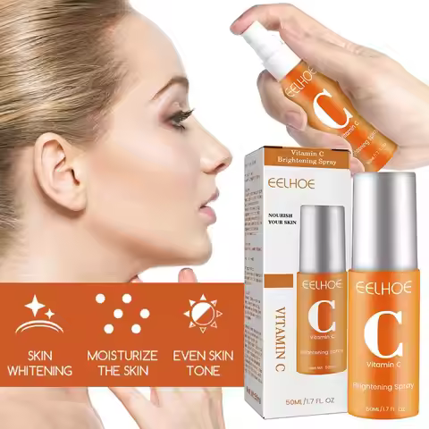50ml Vitamin C Facial Spray Mist Green Tea Toner Nourishing Relieve Redness Moisturizing Vitamin C f