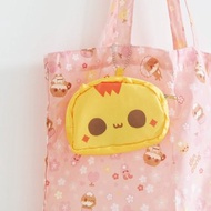 癲噹插畫黃色阿贊貓頭環保摺疊收合購物袋