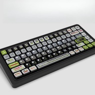 Grey Sky Green Flash Keycaps SA Profile PBT 125 Keys Wooting Aula F75 RK100 Mechanical Keycap Dye Su