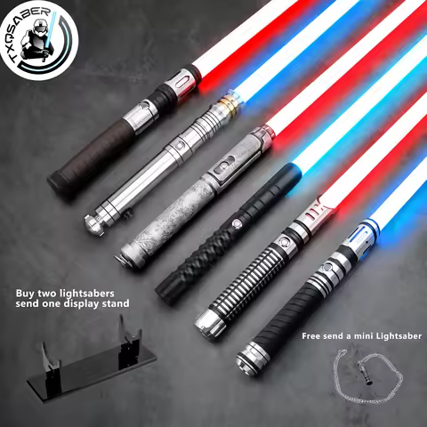 TXQSABER Lightsaber Heavy Dueling Series SDRGB Pxiel Light Saber Blaster FOC Smooth Swing Metal Hilt