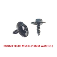 ROUGH TEETH SCREW WITH 18MM WASHER (M5X14)