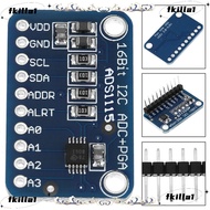 FKILA Analog To Digital Module, 16Bit 4 Input Channels ADS1115 Development Board, Low Power ADS1115 