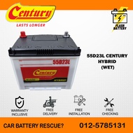 [ Installation Provided ] 55D23L | D23 | D23L ] Century Hybrid WET | Car battery Bateri Kereta | Toyota Innova camry