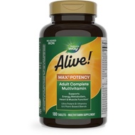 Nature's Way Alive Max 3 Daily Multivitamin Tablets, 180 Tablets