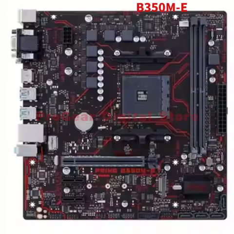 Used for ASUS PRIME B350M-E AM4 mATX DDR4 Motherboard with M.2 Slot