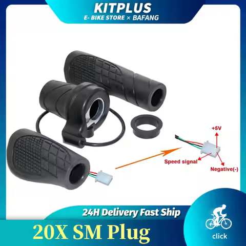 HLHYX 20X Half Twist SM Throttle Electric Bicycle Right Handle Throttle E Bikes or Electric Scooter
