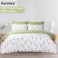 Eurotex, 1000 Thread Count 100% Cotton, Fitted Bedsheet Set / Bedset - Loft Living Chrysta
