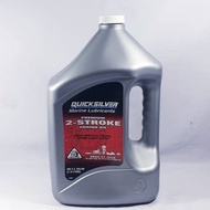 3.78L QUICKSILVER MARINE 2T OIL FOR 2 STROKE OUTBOARD MOTOR by MERCURY MARINE TCW-3 P/N: 92-858022Q01 &amp; 92-