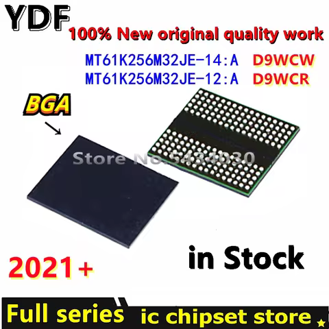 (1-4pcs) DC:2021+ 100% New MT61K256M32JE-14:A D9WCW MT61K256M32JE-12:A D9WCR GDDR6 DDR6 BGA Chipset