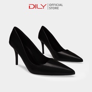 Giày cao gót nữ DILY mũi nhọn basic thời trang giày bít mũi nữ gót nhọn cao 8cm AA0445