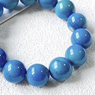 Natural Blue-Green Treasure May Bracelet Light Luxury Design Jade Beaded Bracelet May Crystal Hair 2