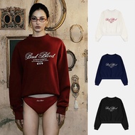 Badblood Classic Letter Logo Crewneck Sweater - Cream