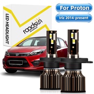 【For Proton Iriz(projector) 2014-2023】LED Car Headlight Bulbs 1 Pair Headlamp 6000K White 13000LM 40