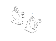 แตร เสียง Accord HRV (ปลั๊ก 2 พิน) ตรงรุ่น Accord G10 แท้เบิกศูนย์