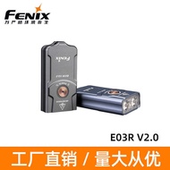 Fenix Phoenix E03R V2.0 Keychain Small Flashlight Emergency EDC Strong Light Rechargeable Mini Flash