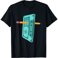 Vintage Rewind Funny Adult T-Shirt 80s 90s Men's Fashion Tops Imported Distro Men'sWanita