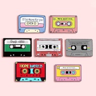 Fashion Creative Tape Alloy Brooch Trendy Classic 90s Song Badge Unique Clothes Backpack Accessories