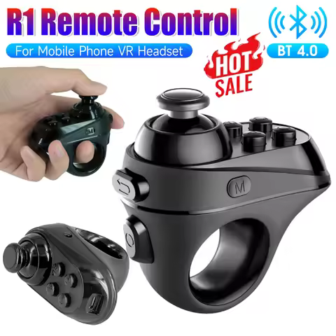 R1 Ring Shape Bluetooth-compatible 4.0 VR Remote Controller Wireless Gamepad for iPhone Android Phon
