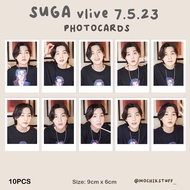 SUGA_BTS Wlive (7.5.23) Fanmade (Unofficial) Photocards