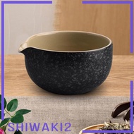 [Shiwaki2] Ceramic Matcha Bowl,Porcelain Matcha Mixing Bowl,Handmade Green Tea Cup,Matcha Bowl for F