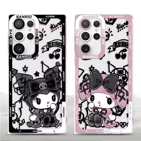Kuromi My Melody Soft Phone Cover Case for Samsung Galaxy S25 Ultra S22 S23+ S21 S25Ultra Note 20 10