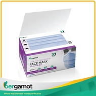 BERGAMOT B0501 3-PLY LINT FREE MEDICAL FACE MASK WITH EARLOOP 50'S