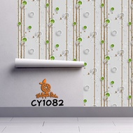 PAKET 5 Roll Wallpaper Stiker Dinding Buy4Get1 Motif Premium Quality Motif Polkadot Termurah dan Ter