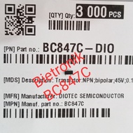 Tr BC847 BC847C 1G SOT-23 NPN Original Diotec Semiconductor