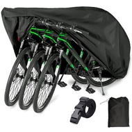 EUGO Bike Cover for 2 or 3 Bikes Outdoor Waterproof Bicycle Motorcycle Covers XL XXL Oxford Fabric R