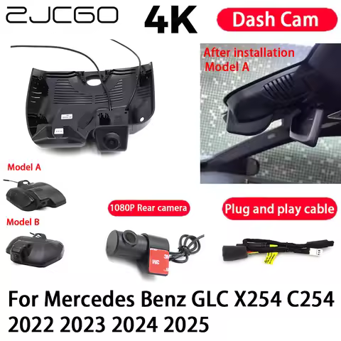 Car Camera 4K Plug and Play Dash Cam Video Recorder Night Vision for Mercedes Benz GLC X254 C254 202
