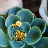 M1207F1 Butterfly Love Flower Set Chain, Child-Mother 9.7 * 7.2 * 2.6mm About,