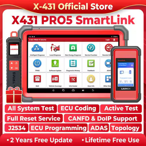 X-431 PRO5 SmartLink LAUNCH J2534 Programming Car Diagnostic Tool Automotive Scanner Autoscan Diagno