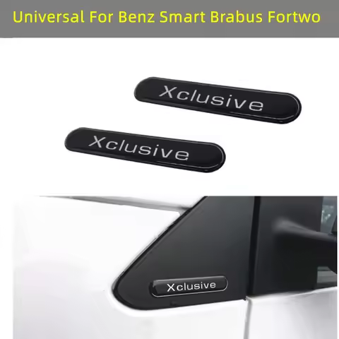 2Pcs Waterproof Car Sticker Xclusive Emblem Logo DIY Body Side Mirror Door Window Decal Universal Fo