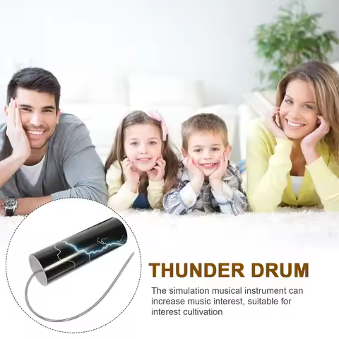1 Set Thunder Sound Making Tube Spring Drum Percussion Instrument Creative Sound Effects Instrument 