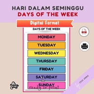 [Pdf Softcopy] Carta Hari Dalam Seminggu 7 Days of the Weeks Keceriaan Kelas ABM