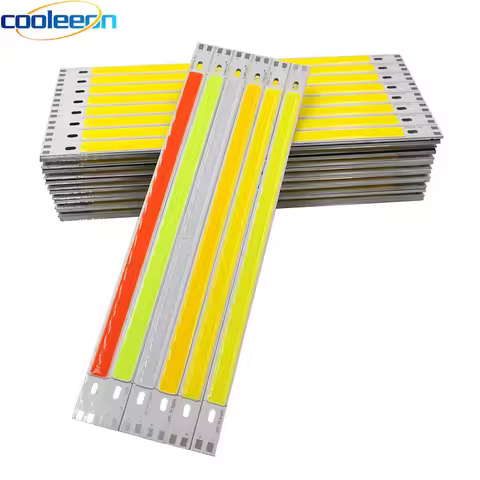 COOLEEON 200x10mm DC12V LED COB Light Strip 20cm 10W Lamp Blue Green Red Warm Cool White Color LED B