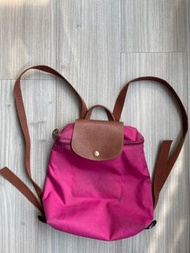 雙肩名牌包Longchamp bag le pilage original bagpack尼龍粉色後背包法國品牌 正版正品 實用百搭