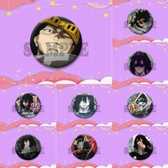 Game Anime My Hero Academia Shota Aizawa Cosplay Badge Pin SPTE Plastic Snap-in Brooch Accessories B