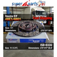 CLUTCH DISC ISUZU ELF 4BE1/4BD1 SIZE 11 X 21T EXEDY ISD-033U 275*21T*28.9
