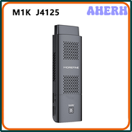 AHERH M1K Intel Celeron J4125 Windows 10 Pro อุปกรณ์ Stick สำหรับ Mini PC 8GB LPDDR4 128GB 256GB WIFI5 BT4.2กระเป๋าเล็ก Windows 11คอมพิวเตอร์เดสก์ท็อป TYFNF