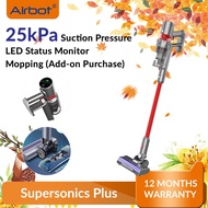 Airbot Supersonics Plus 25000Pa Cordless Vacuum Cleaner Handstick Vacuum Cleaner Handheld Vacuum Cleaner Stick Vacuum
