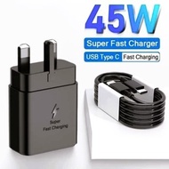 Premium 45W  PD Charger With Type-C to C Support Super Fast Charging S25 Ultra S24 Ultra S23 ultra N