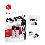 Bundle of Energizer Max 9V Alkaline Battery 2/3/4/6/12 pcs 522 BL1 6LR61
