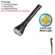 Asafee 10000LM DA18 Diving Torch 3*SST70 /3*XHP70.2 LED white light Super Powerful Diving Flashlight