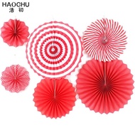 Paper Fan Set Per Pack - Colored Paper Fan - Decorative Paper Fan - Paper Flower - Paper Fan Flower 