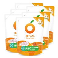 【橘子工坊】天然無香精制菌洗衣精補充包-洗淨病毒升級版 (1700ml x 6包)