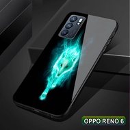 Softcase  Glass Kaca OPPO RENO 6 4G/ RENO 6 5G  - J63 - Casing Hp -  Pelindung hp  OPPO RENO 6 4G/ RENO 6 5G - Case Handphone - Pelindung Handphone -  OPPO RENO 6 4G/ RENO 6 5G