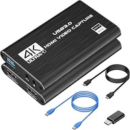 VIXLW 4K HDMI Capture Card for Streaming,Audio Video Capture Card PS5,Full HD 1080P 60FPS USB 3.0 Ca