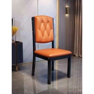 New Restaurant Cream Stool with Backrest, Home Dining Chair, Modern Simple Living Room Chair, Solid 