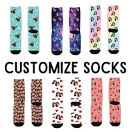 [SG Seller] T92 Christmas Gift for Birthday Gifts Custom Face Socks Farewell bridesmaid gift exchang